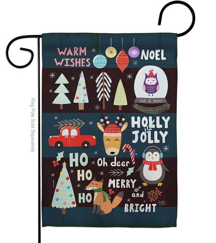 Christmas Gathering Garden Flag