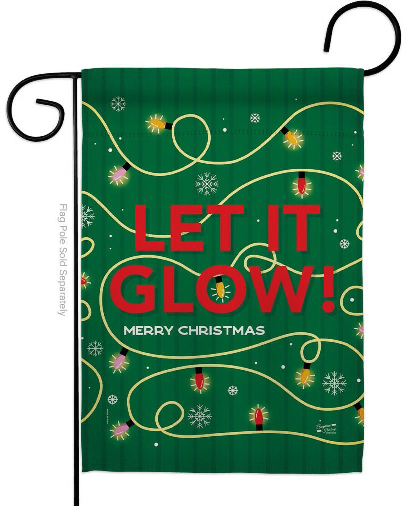 Christmas Glow Garden Flag