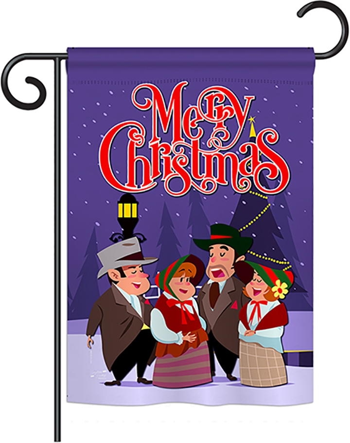 Christmas Carol Garden Flag