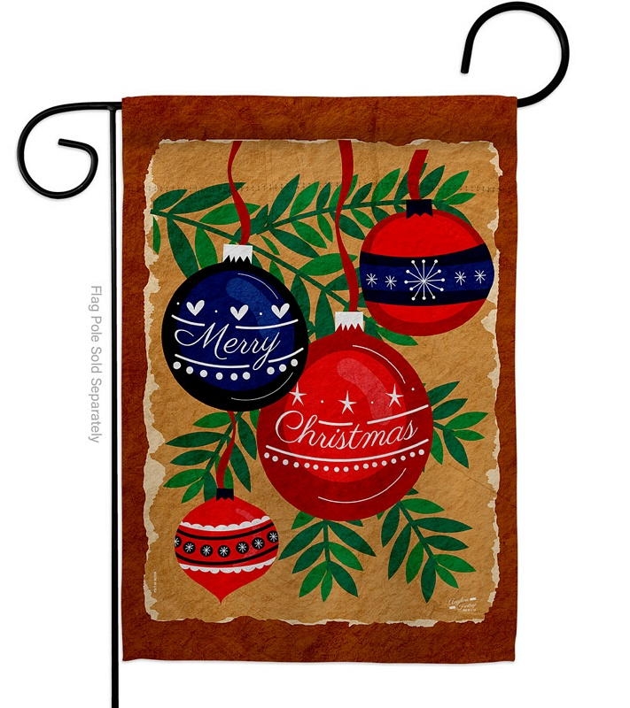 Christmas Ornaments Garden Flag