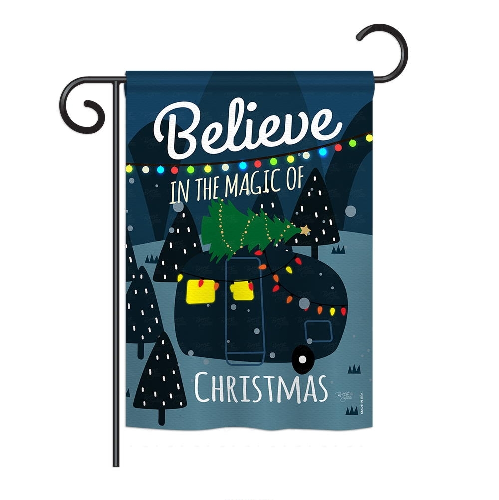 Believe The Magic Trailer Garden Flag