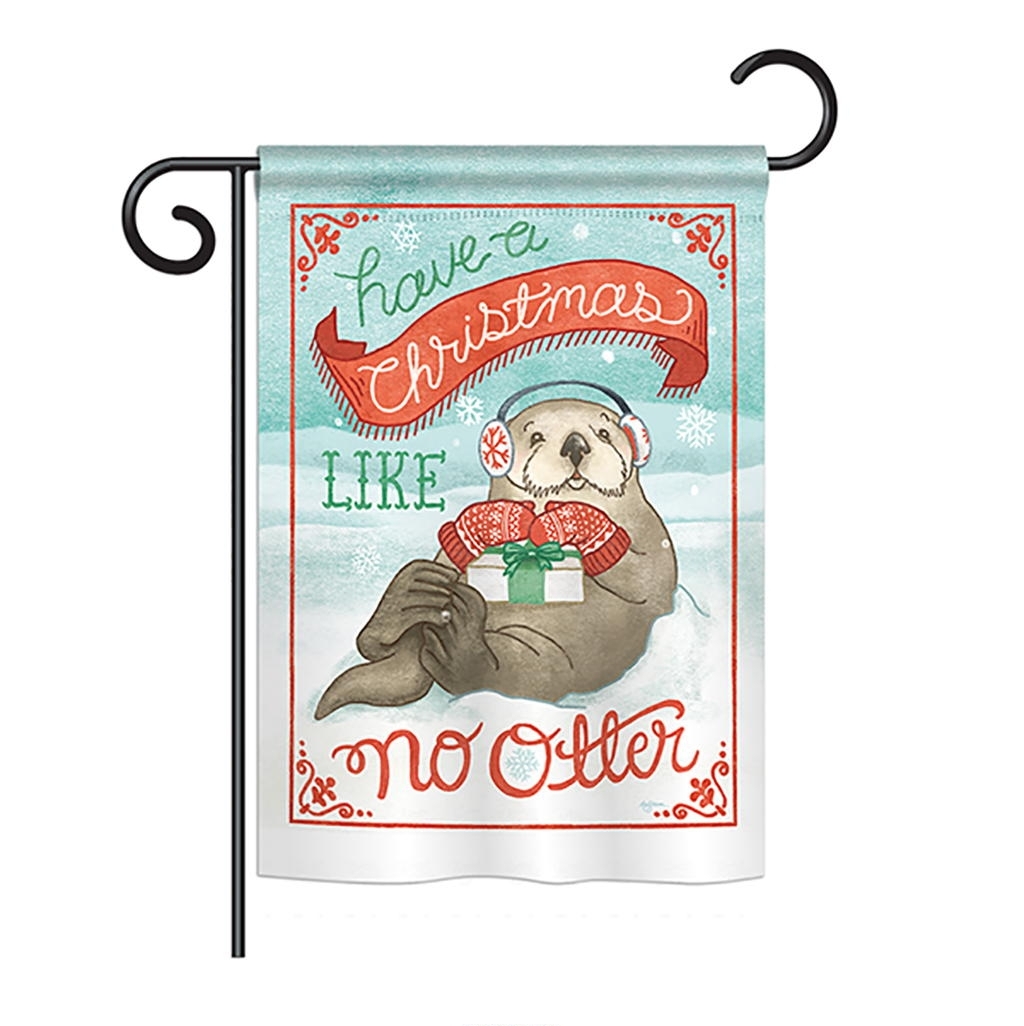 Christmas Like No Otter Garden Flag