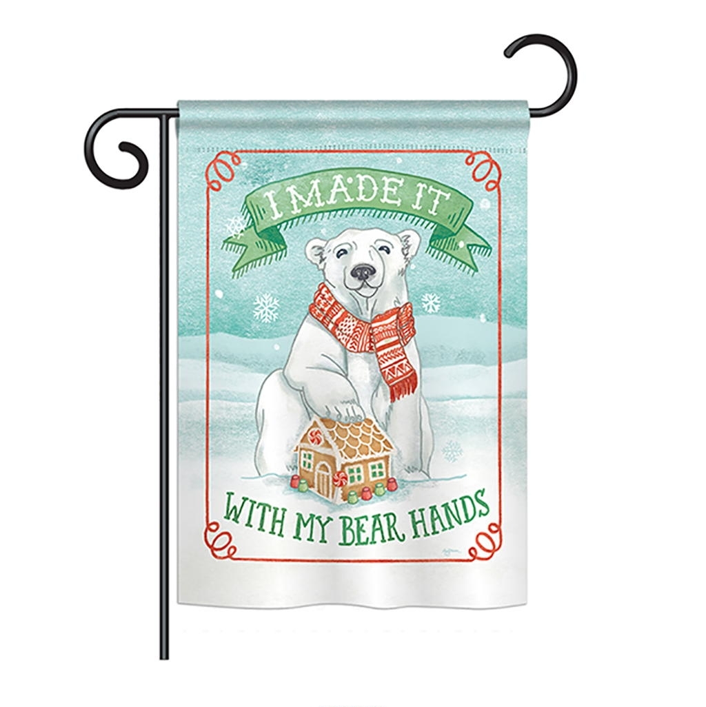 My Bear Hands Garden Flag