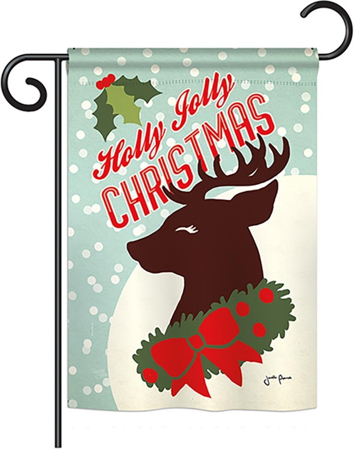 Holly Jolly Christmas Garden Flag