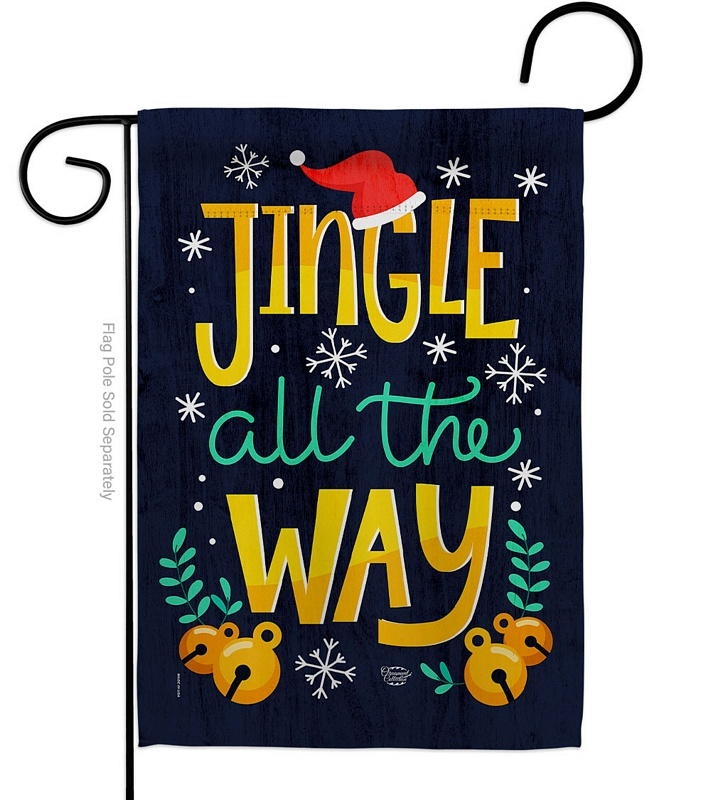 Jingle Way Garden Flag