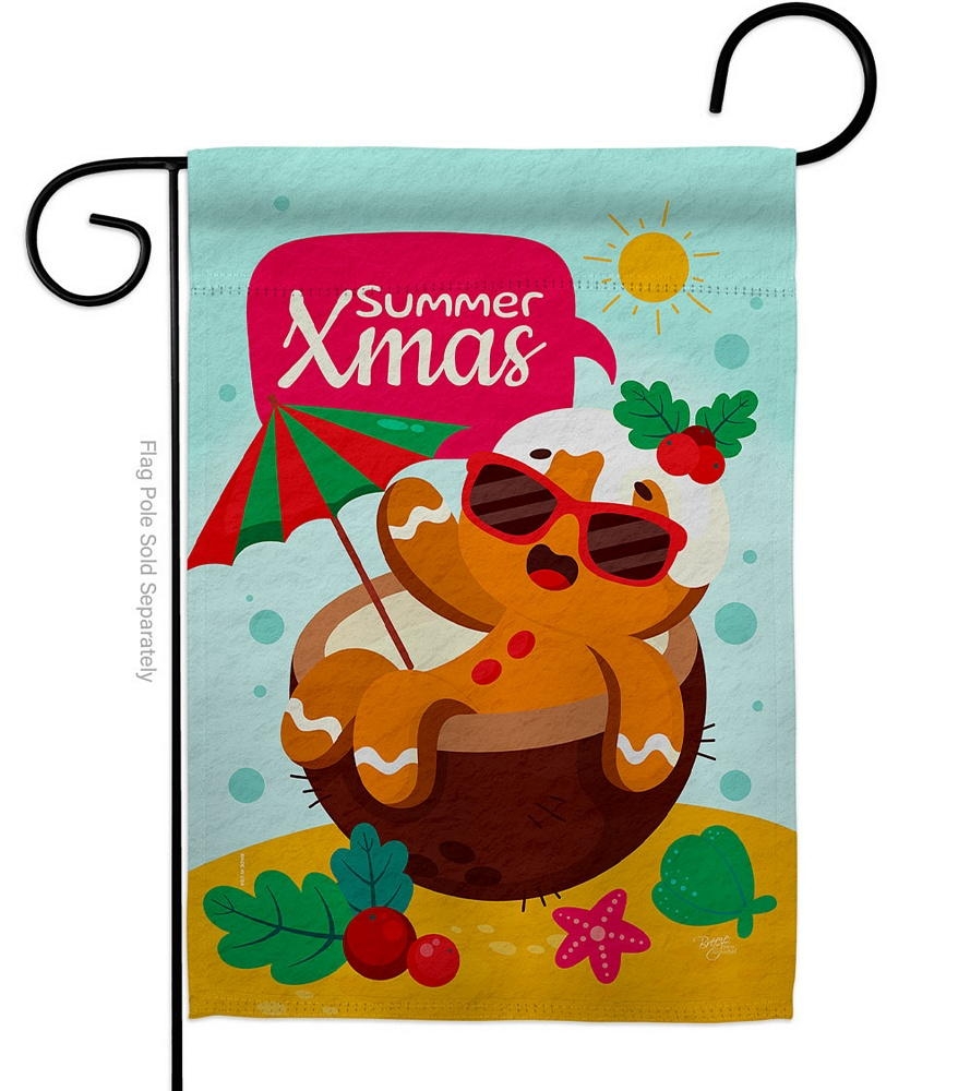 Summer Gingerbread Garden Flag