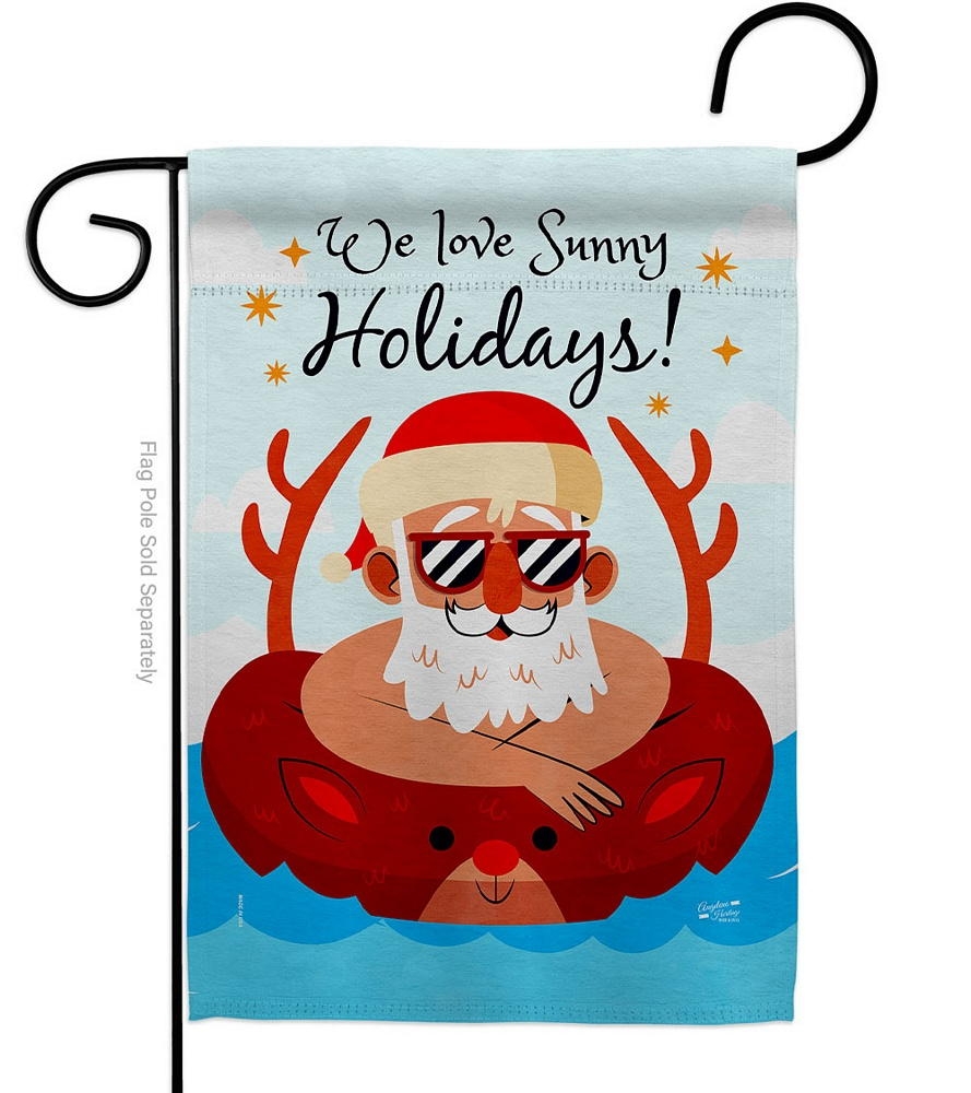 Sunny Holidays Garden Flag