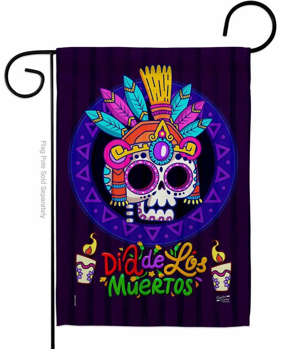 Dia de los Muertos Garden Flag