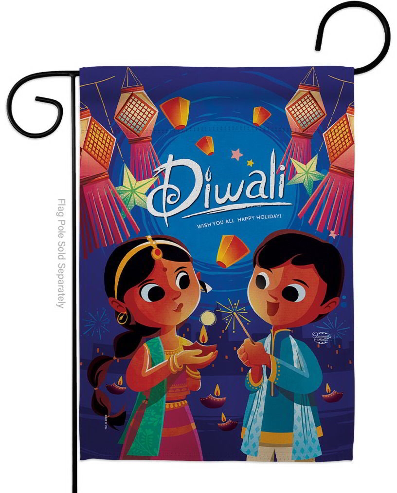 Festival Diwali Garden Flag