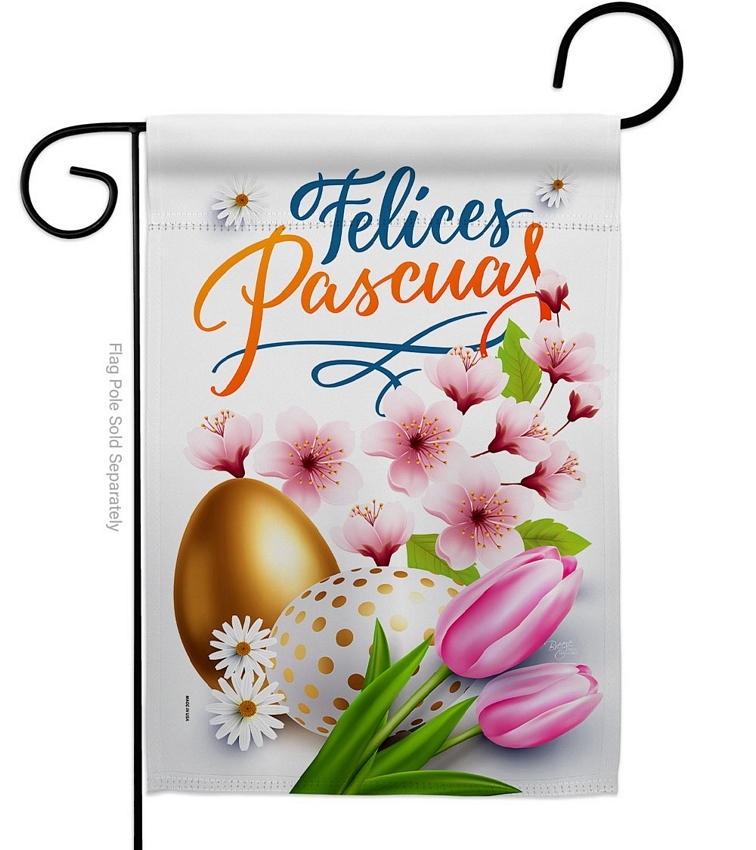 Felices Pascuas Decorative Garden Flag