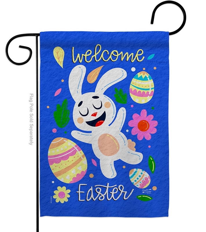 Funny Easter Bunny Garden Flag