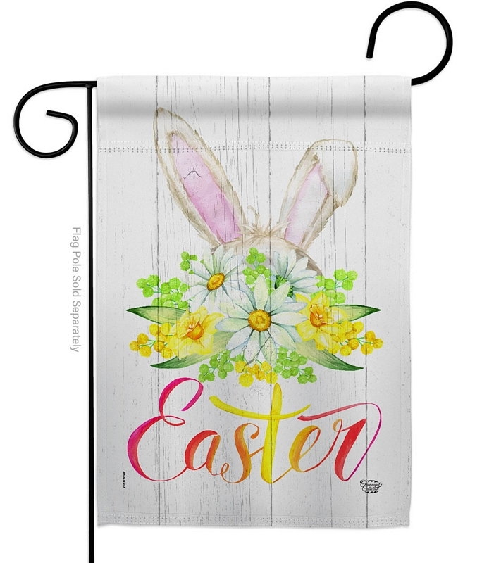 Floral Easter Garden Flag