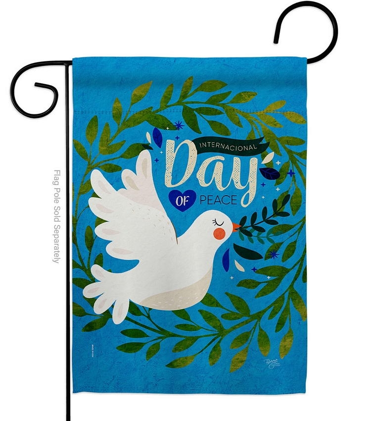 Peace Day Garden Flag