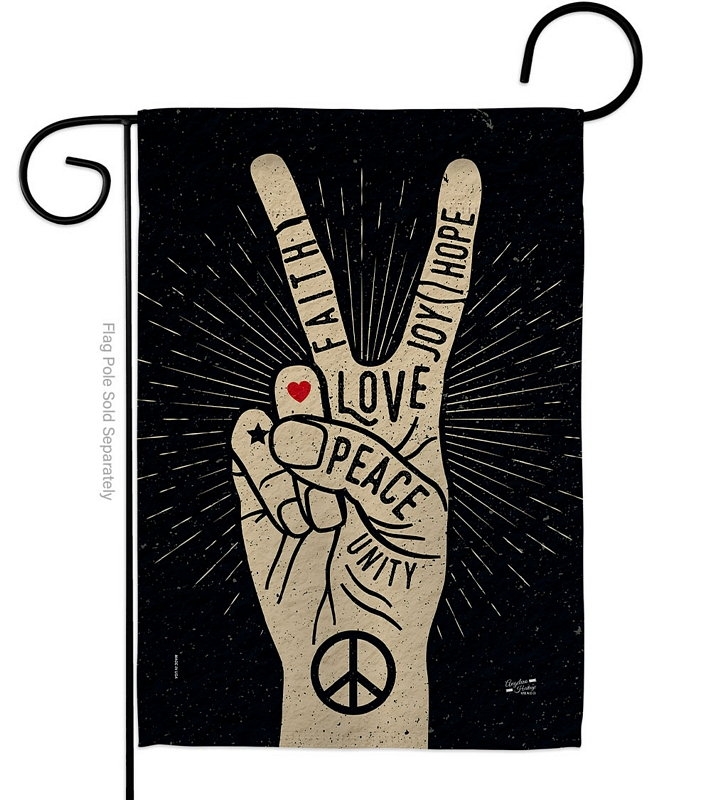 Faith Love Joy Garden Flag