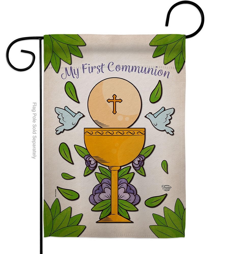 My Holy Communion Garden Flag