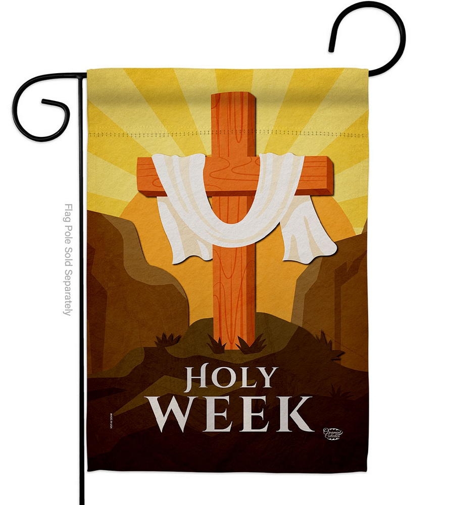 The Holy Week Garden Flag