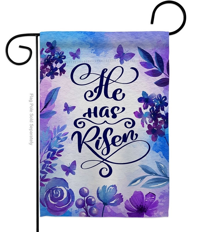 He Has Risen Garden Flag