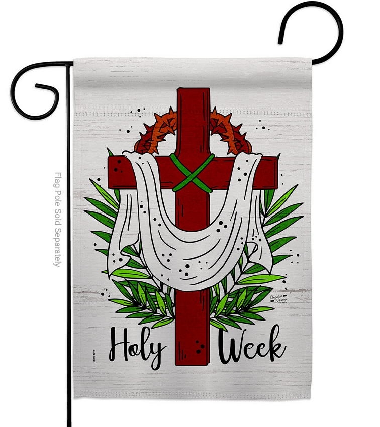 Holy Week Decorative Garden Flag