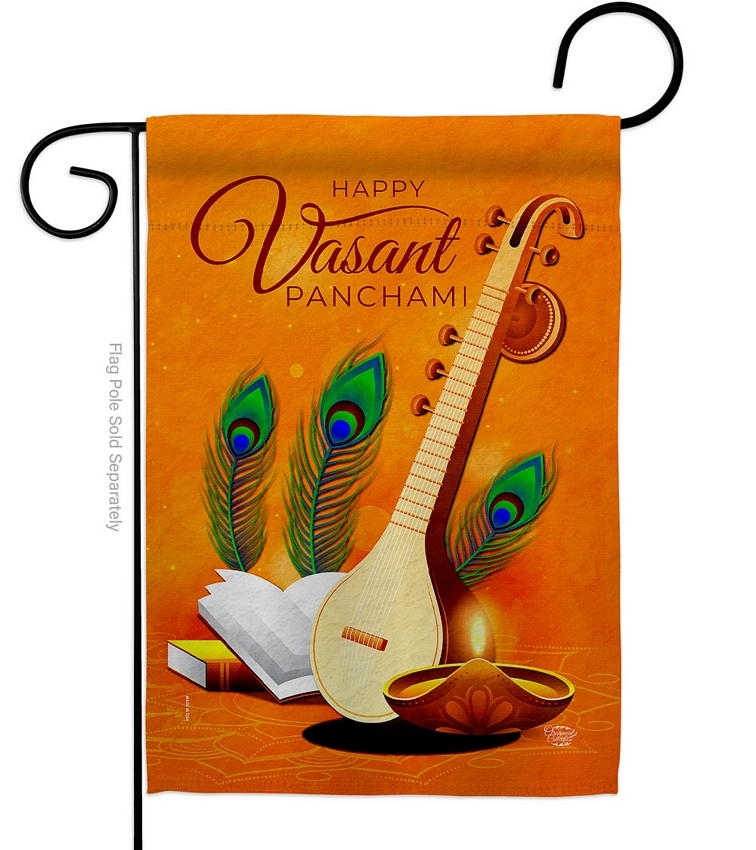 Vasant Panchami Decorative Garden Flag