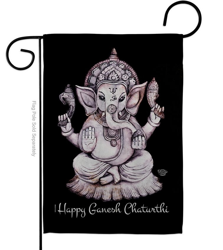 Ganesh Chaturthi Garden Flag