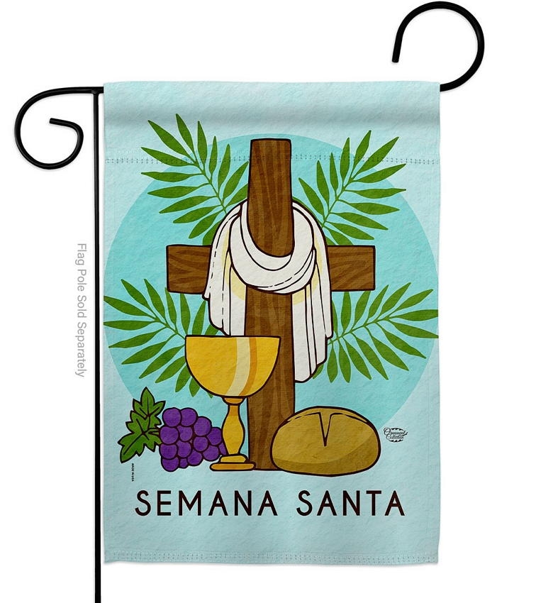 Blessing Semana Santa Garden Flag