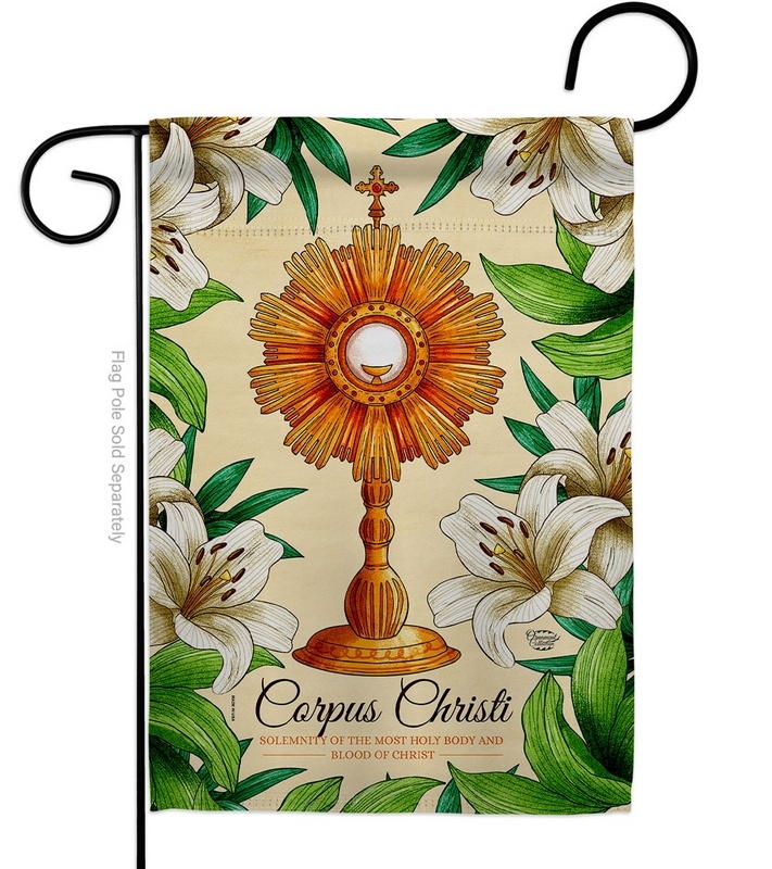 Lilys Corpus Christi Garden Flag