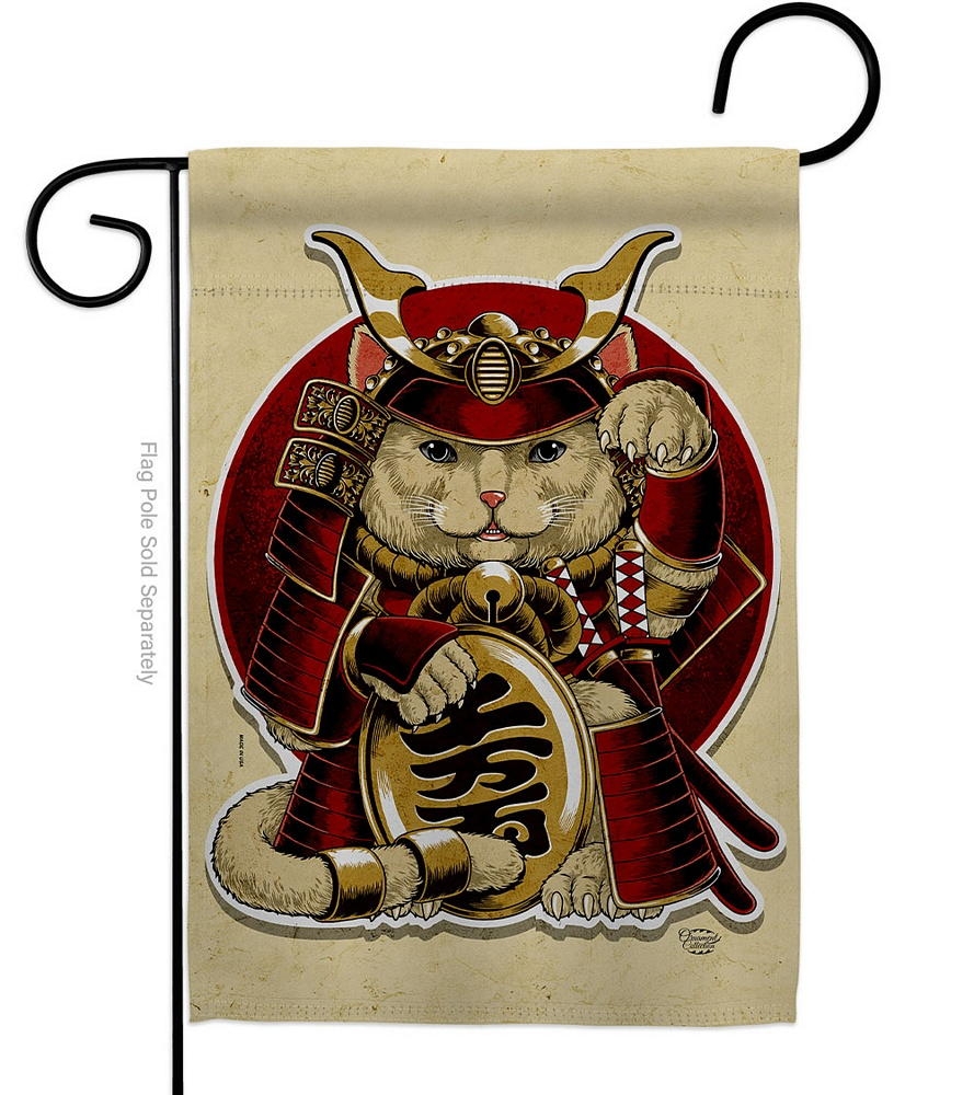 Lucky Cat Garden Flag