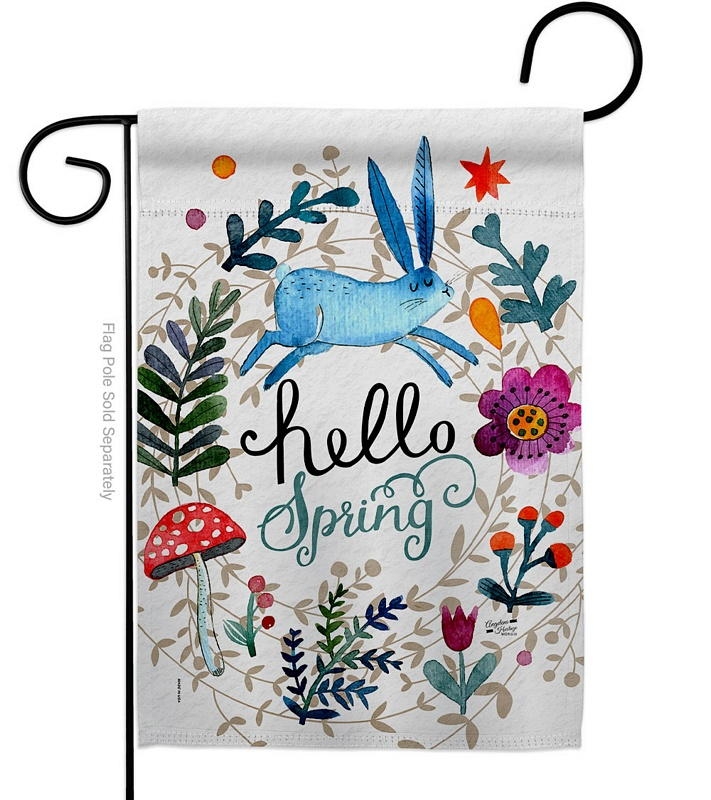 Hello Spring Garden Flag