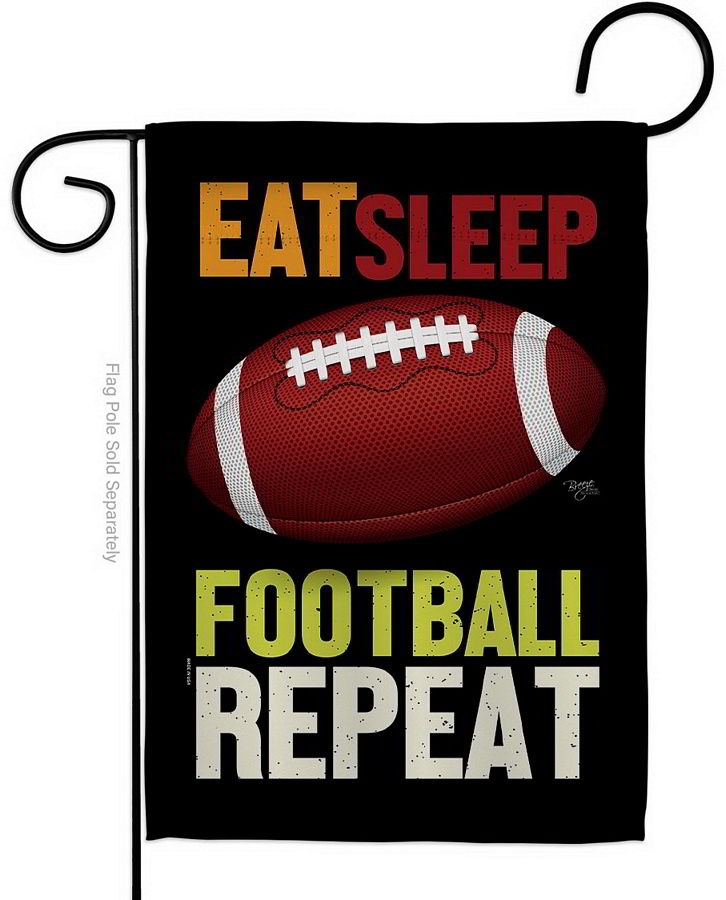 Football Repeat Garden Flag