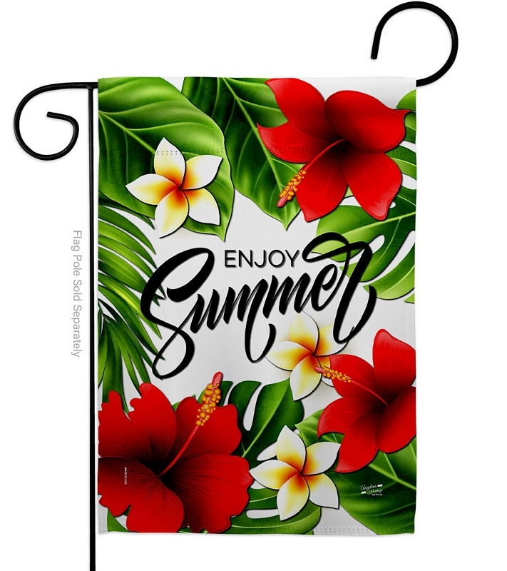 Summer Hibiscus Garden Flag