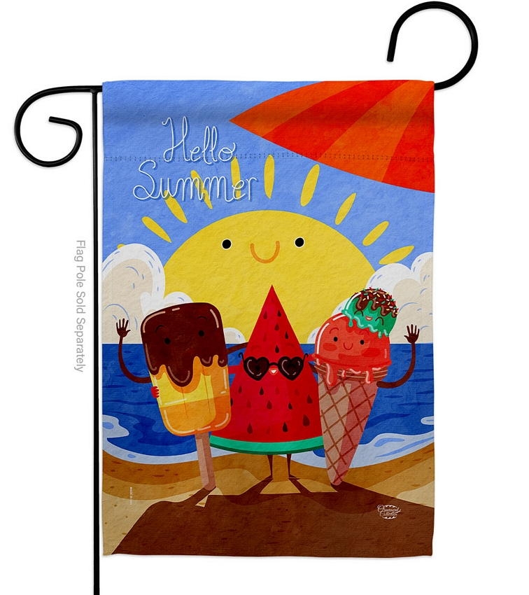 Summer Buddy Garden Flag