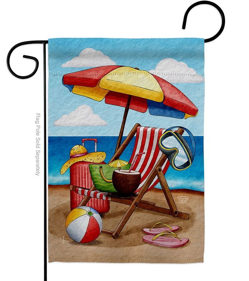 Beach Chair Decorative Garden Flag