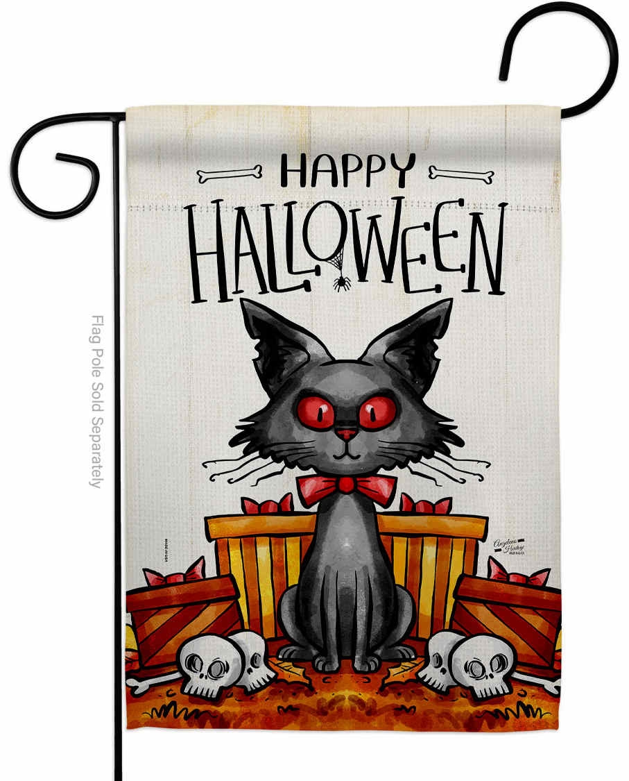 Kitty O Ween Garden Flag