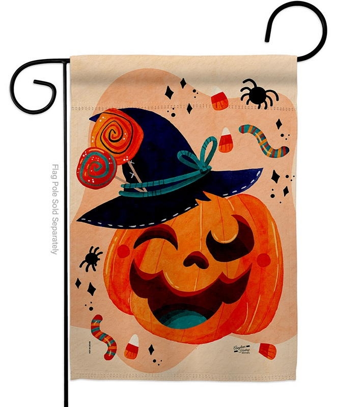 Funny Halloween Pumpkin Garden Flag