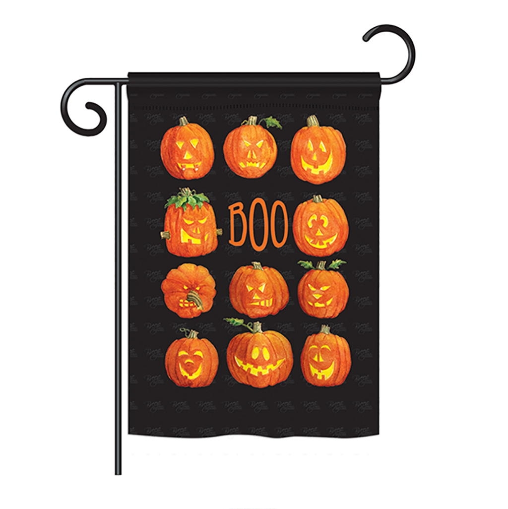 Pumpkins Boo Garden Flag