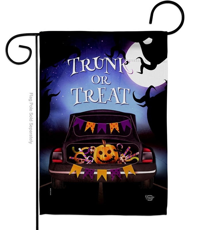 Trunk Or Treat Garden Flag