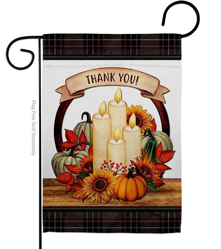 Autumn Candles Garden Flag