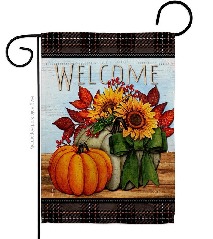 Pumpkin Bouquet Decorative Garden Flag