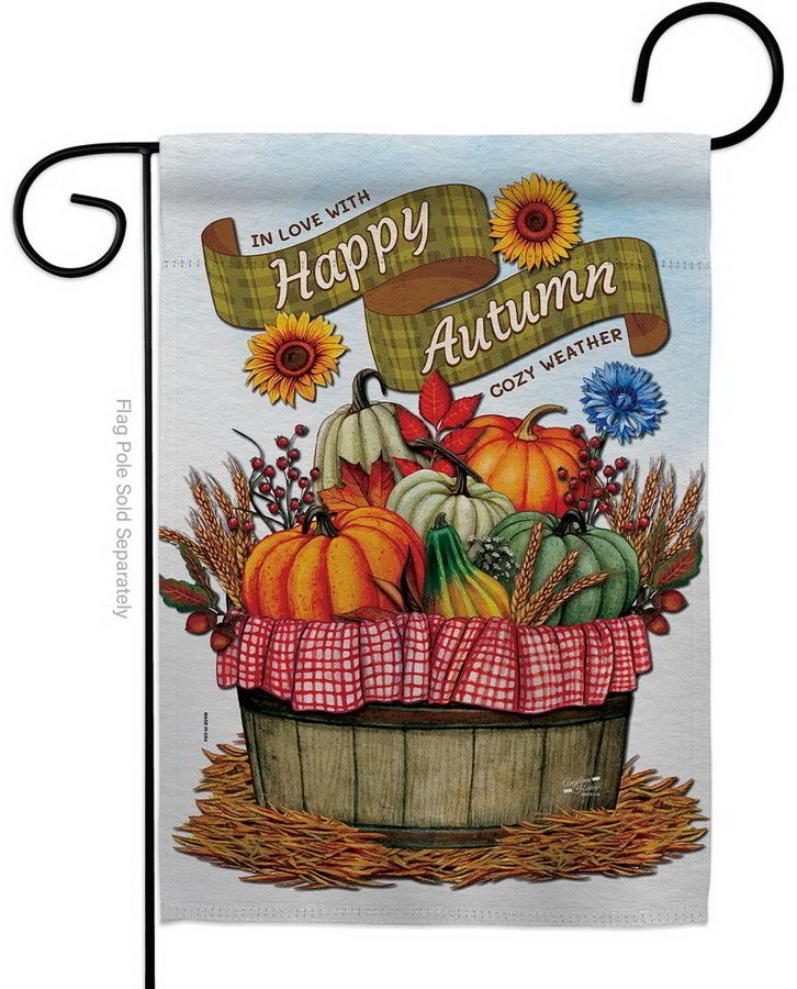 Cozy Autumn Garden Flag