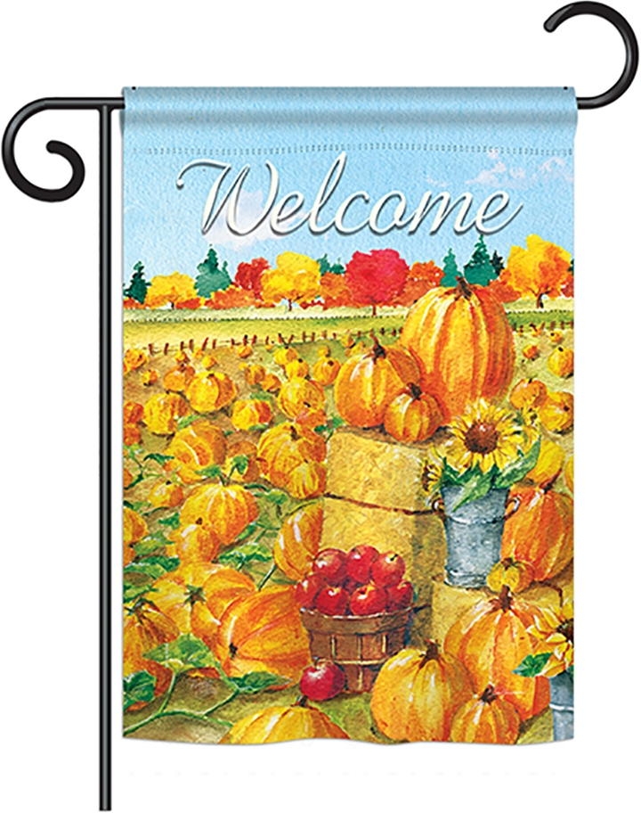 Pumpkin Patch Garden Flag