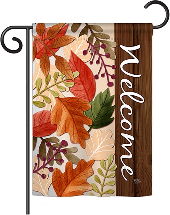 Autumn Leaves Garden Flag