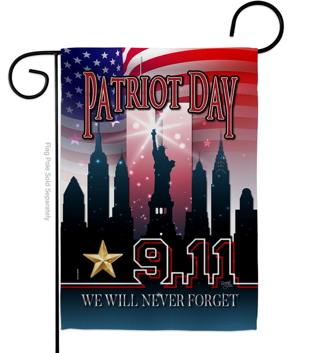 We Will Never Forget Garden Flag