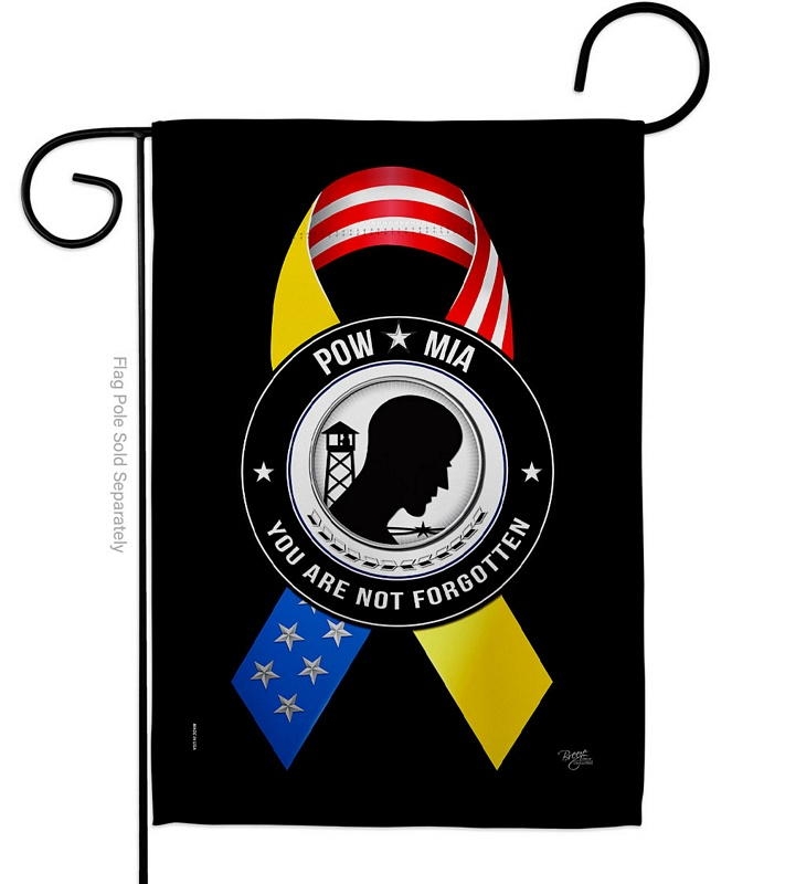 Support POW MIA Troops Garden Flag