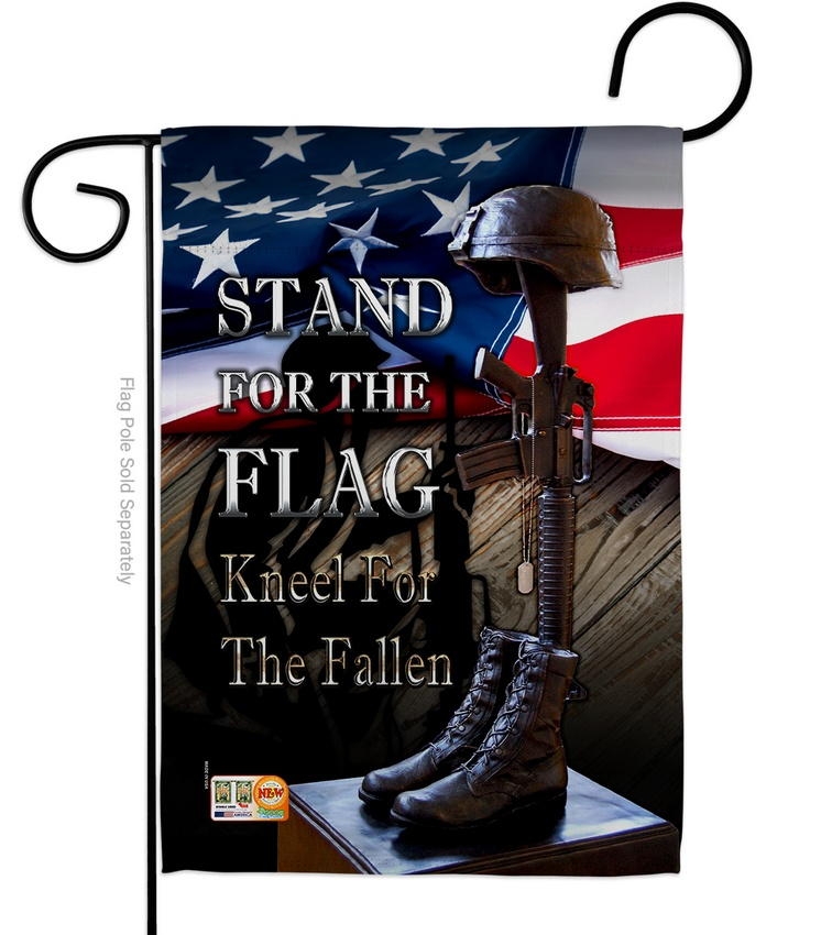 Stand For The Flag Garden Flag