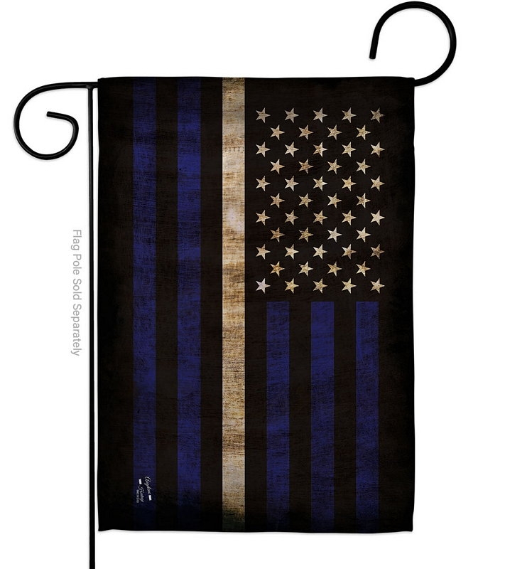 Thin White Line Garden Flag