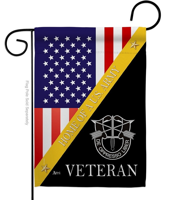 Home Of De Oppresso Liber Garden Flag