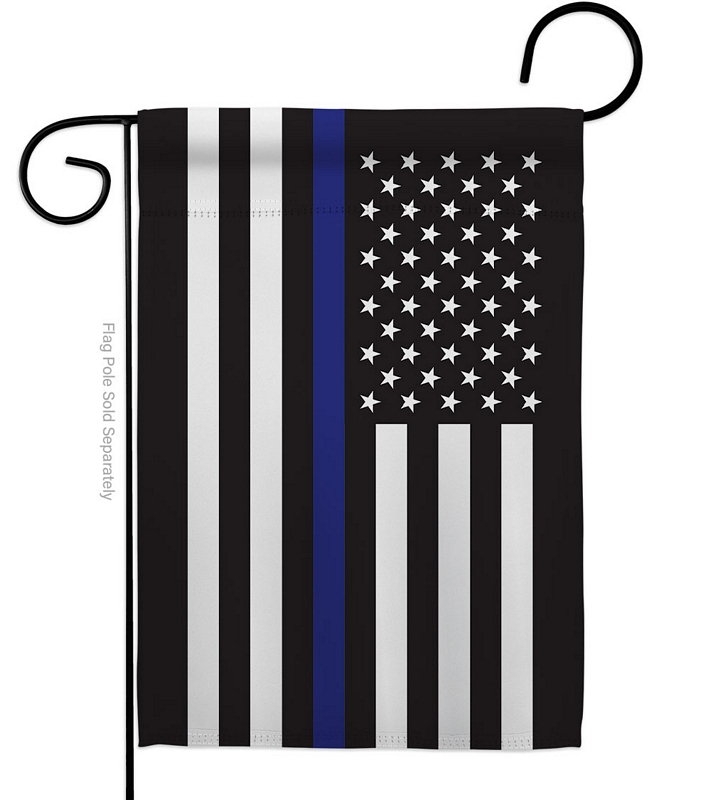 Thin Blue Line Garden Flag