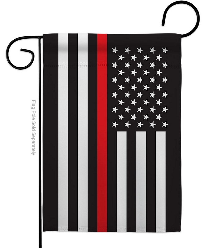 Thin Red Line Garden Flag