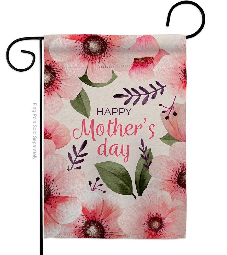 Pink Floral Mother Garden Flag