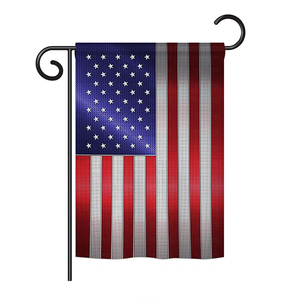 Steel Of Pride American Flag Garden Flag